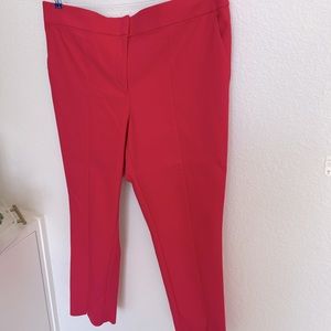 LOFT PLUS Marisa Skinny Coral Dress Slacks